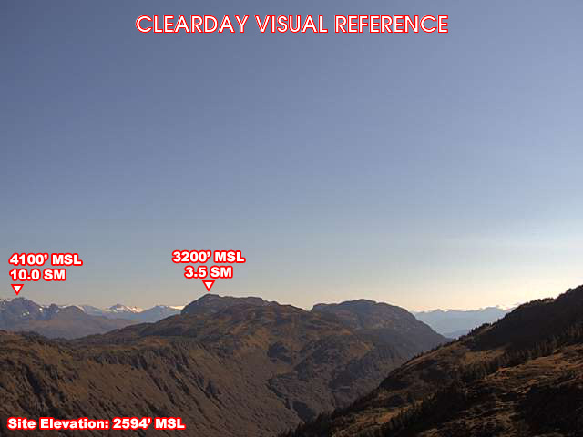 Eaglecrest, East view on a clear day