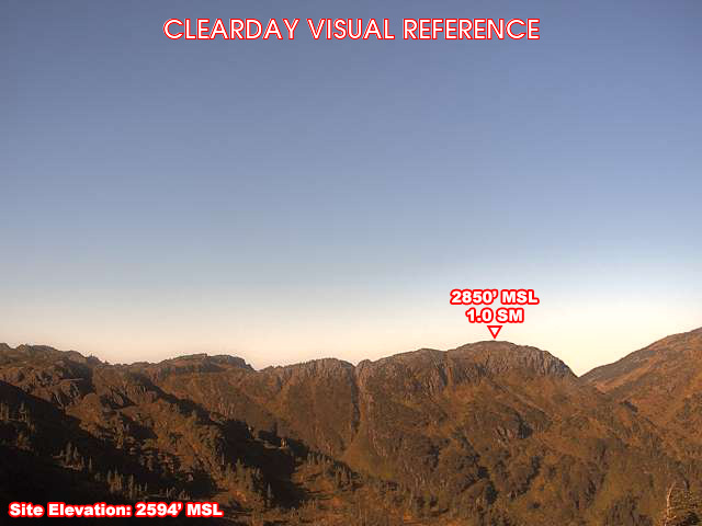 Eaglecrest, West view on a clear day