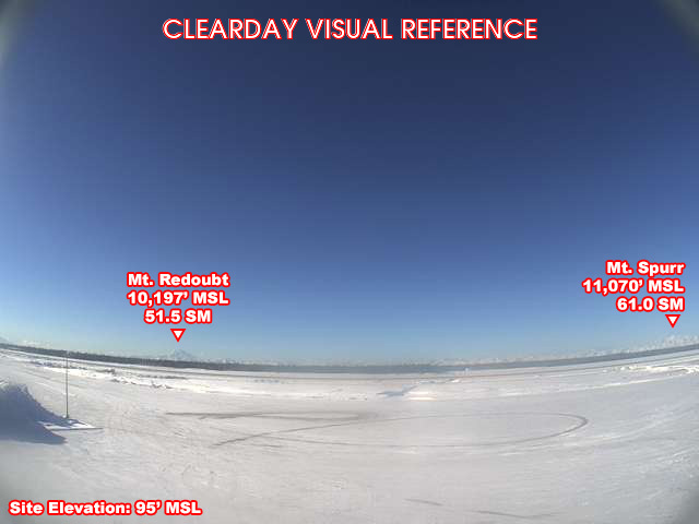 Kenai, NorthWest view on a clear day