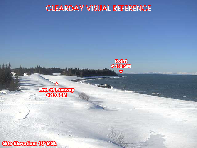 Johnstone Point, West view on a clear day