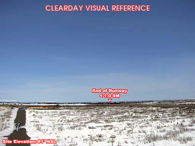 Manokotak, NorthEast view on a clear day