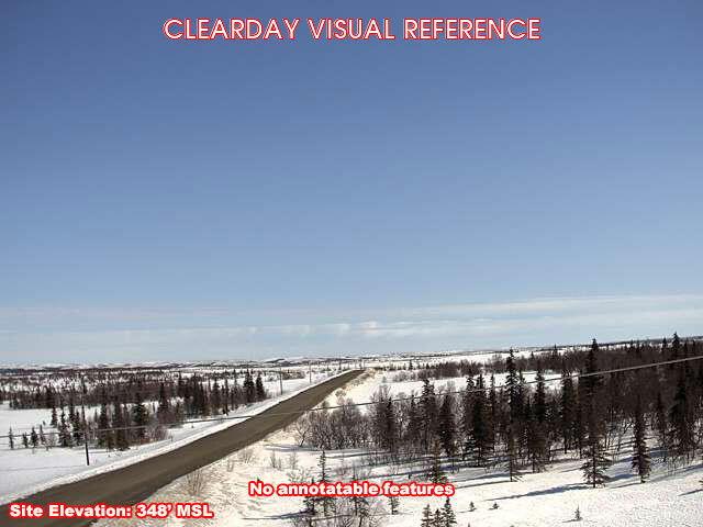 New Stuyahok, SouthEast view on a clear day