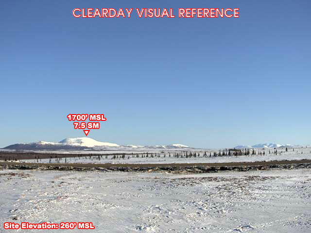 Koliganek, North view on a clear day