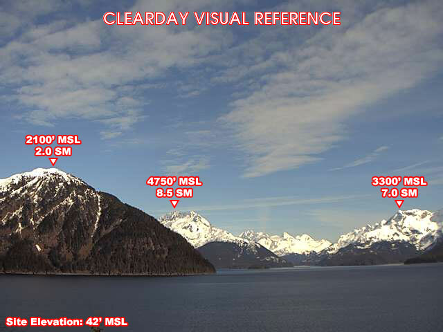 Potato Point, East view on a clear day