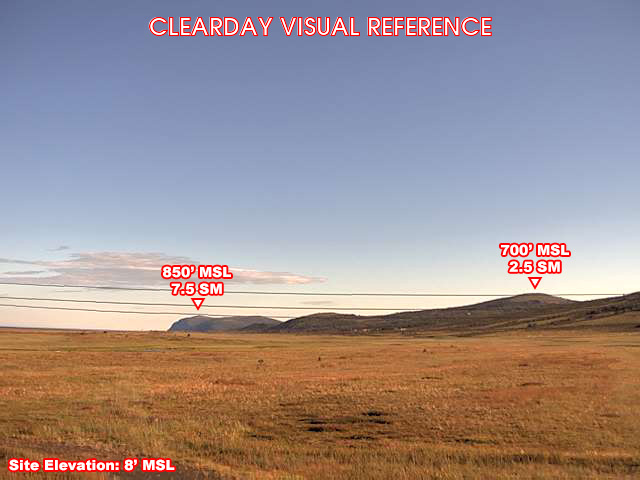 Unalakleet, North view on a clear day