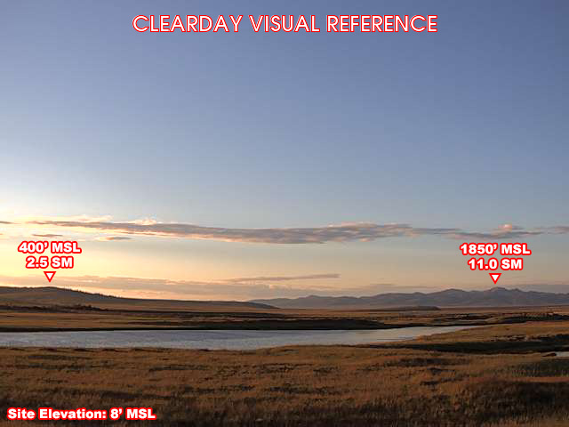Unalakleet, East view on a clear day