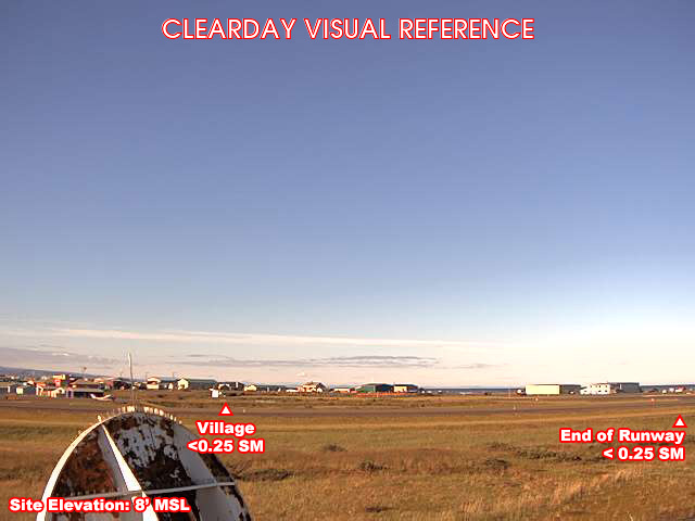 Unalakleet, South view on a clear day