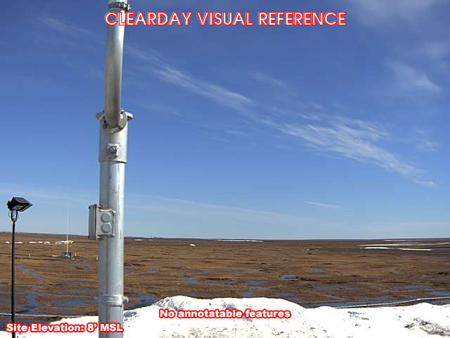 Point Lay, East view on a clear day