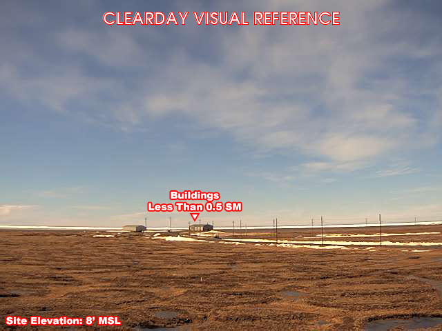 Point Lay, West view on a clear day