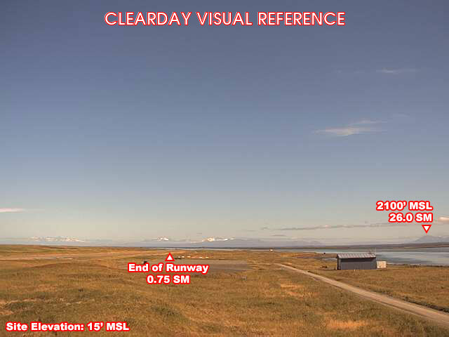 Nelson Lagoon, East view on a clear day