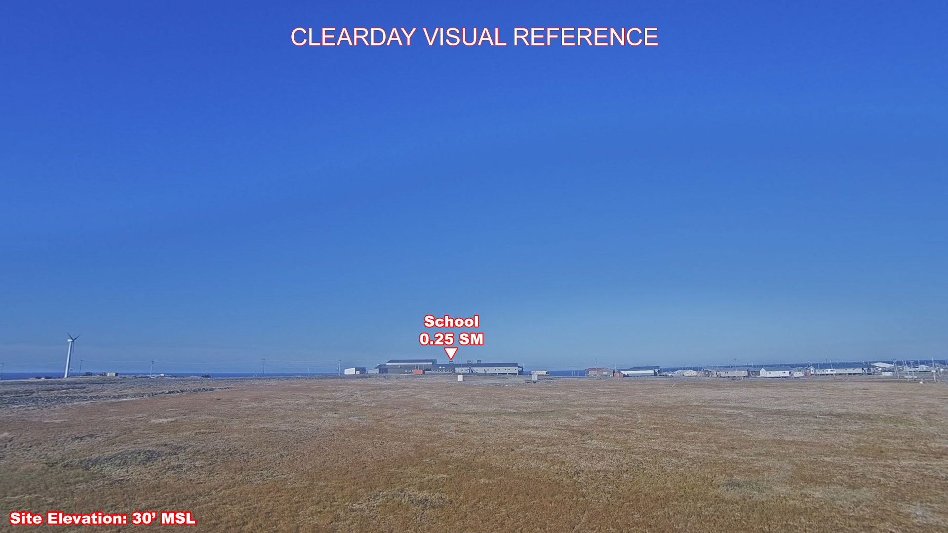Savoonga, North view on a clear day