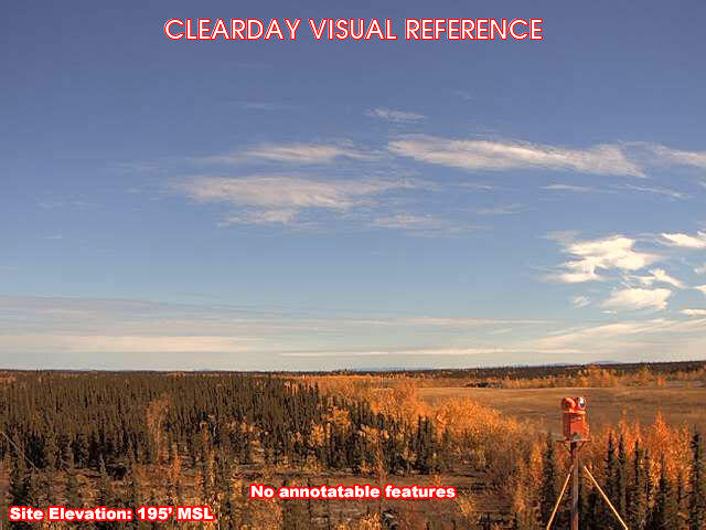 Huslia, NorthEast view on a clear day