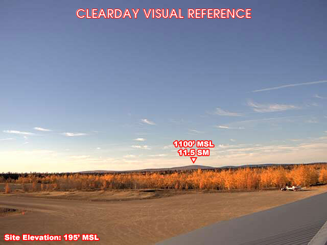 Huslia, South view on a clear day