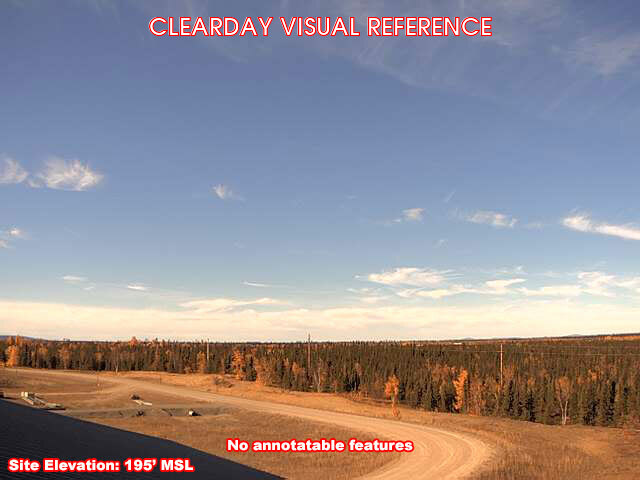 Huslia, West view on a clear day