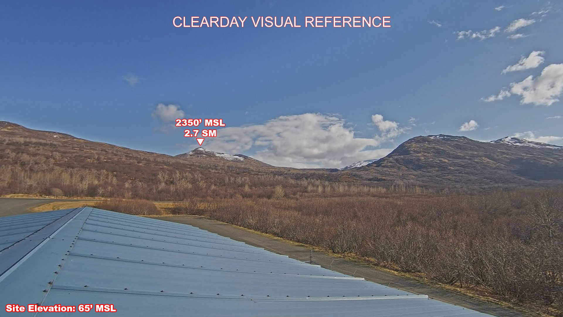 Larsen Bay, South view on a clear day