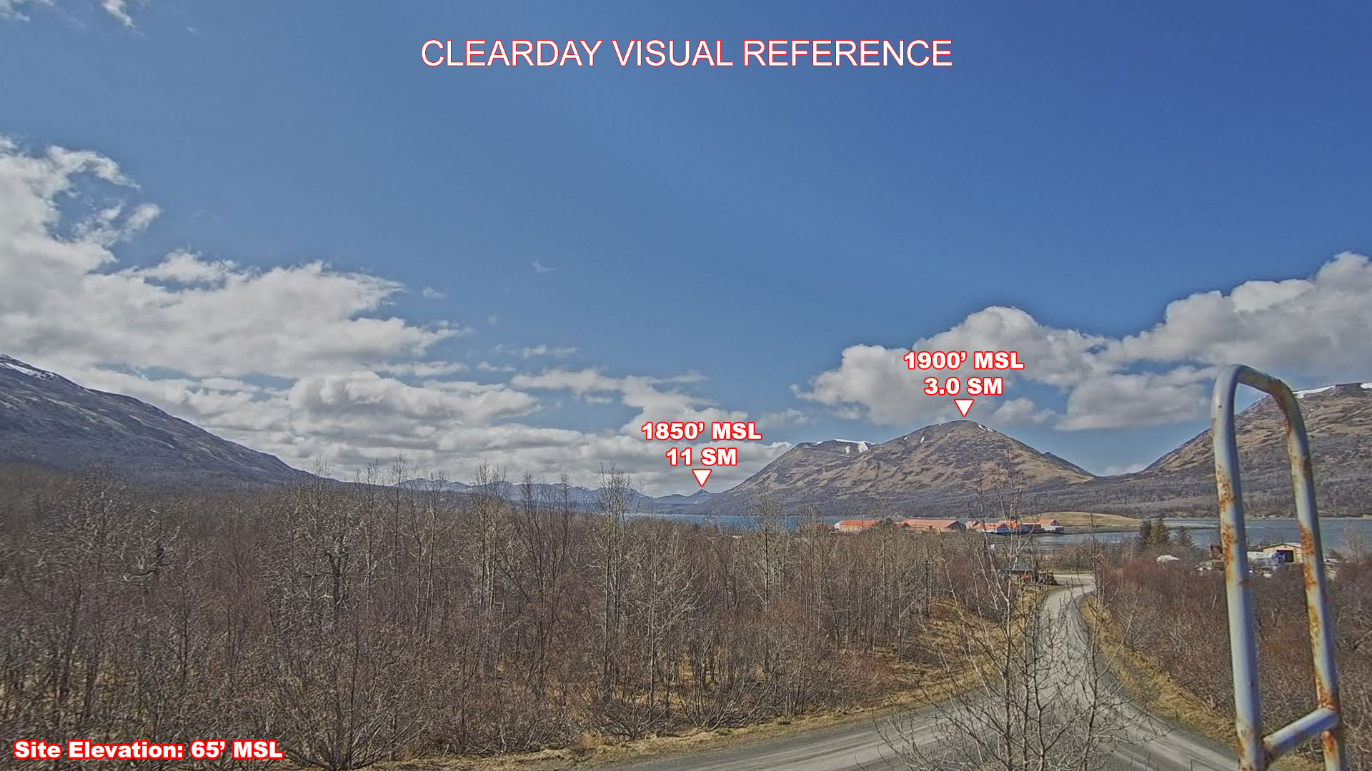 Larsen Bay, West view on a clear day