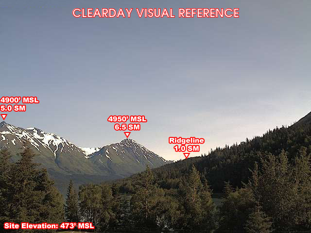Moose Pass, North view on a clear day