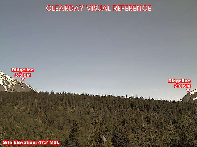 Moose Pass, East view on a clear day