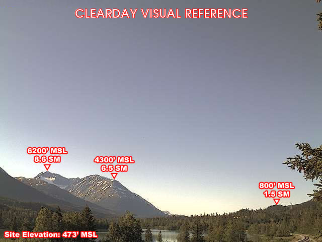 Moose Pass, South view on a clear day