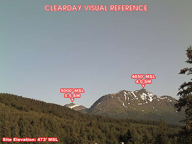 Moose Pass, NorthWest view on a clear day