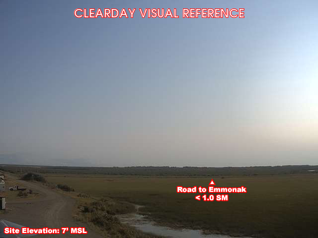 Emmonak, SouthWest view on a clear day