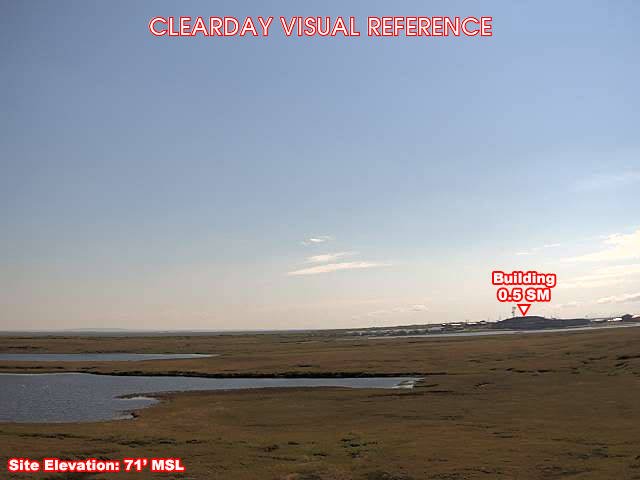 Chevak, SouthEast view on a clear day