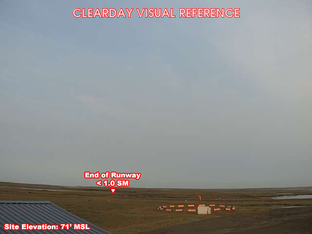 Chevak, West view on a clear day