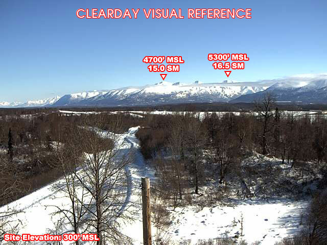 Joint Base Elmendorf-Richardson, NorthEast view on a clear day