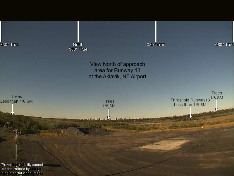 Aklavik / Freddie Carmichael, North view on a clear day