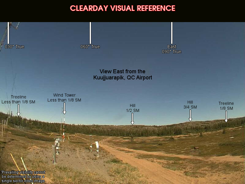 Kuujjuarapik, East view on a clear day