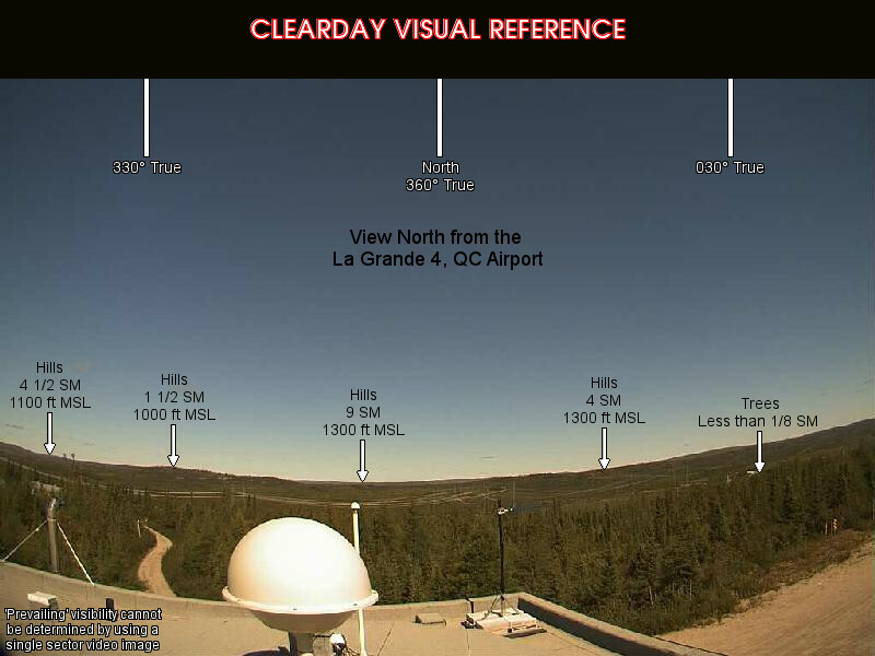 La Grande-4, North view on a clear day