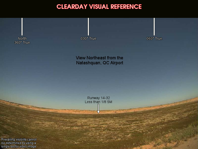 Natashquan, NorthEast view on a clear day