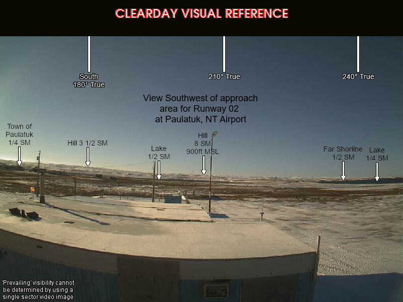 Paulatuk (Nora Aliqatchialuk Ruben), SouthWest view on a clear day