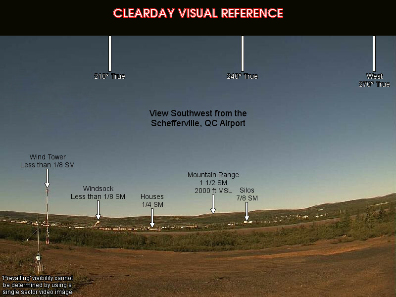 Schefferville, SouthWest view on a clear day