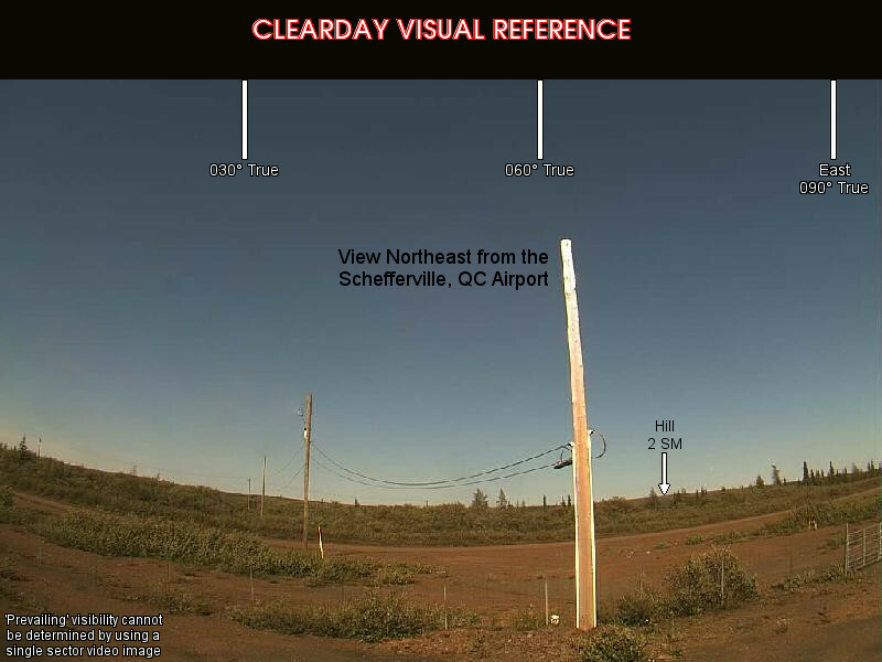 Schefferville, NorthEast view on a clear day