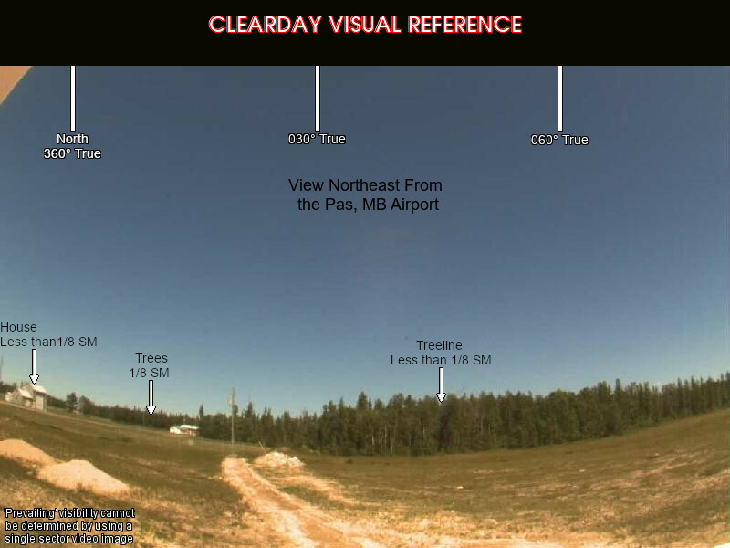 The Pas, NorthEast view on a clear day