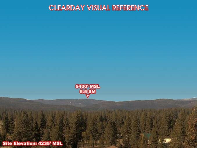 Seeley Lake Airport, South view on a clear day