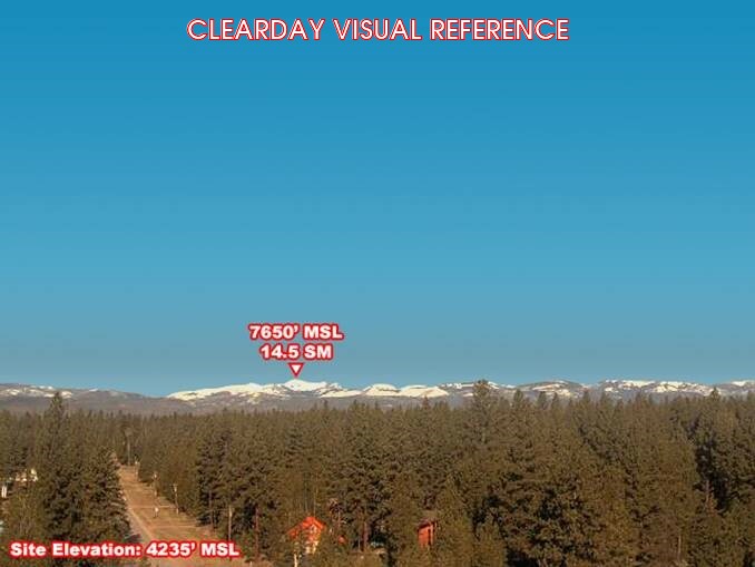 Seeley Lake Airport, West view on a clear day