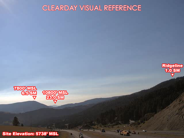 Bozeman Pass, SouthEast view on a clear day
