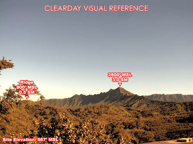 Powerline Trail, SouthEast view on a clear day