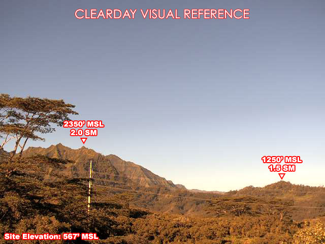 Powerline Trail, West view on a clear day