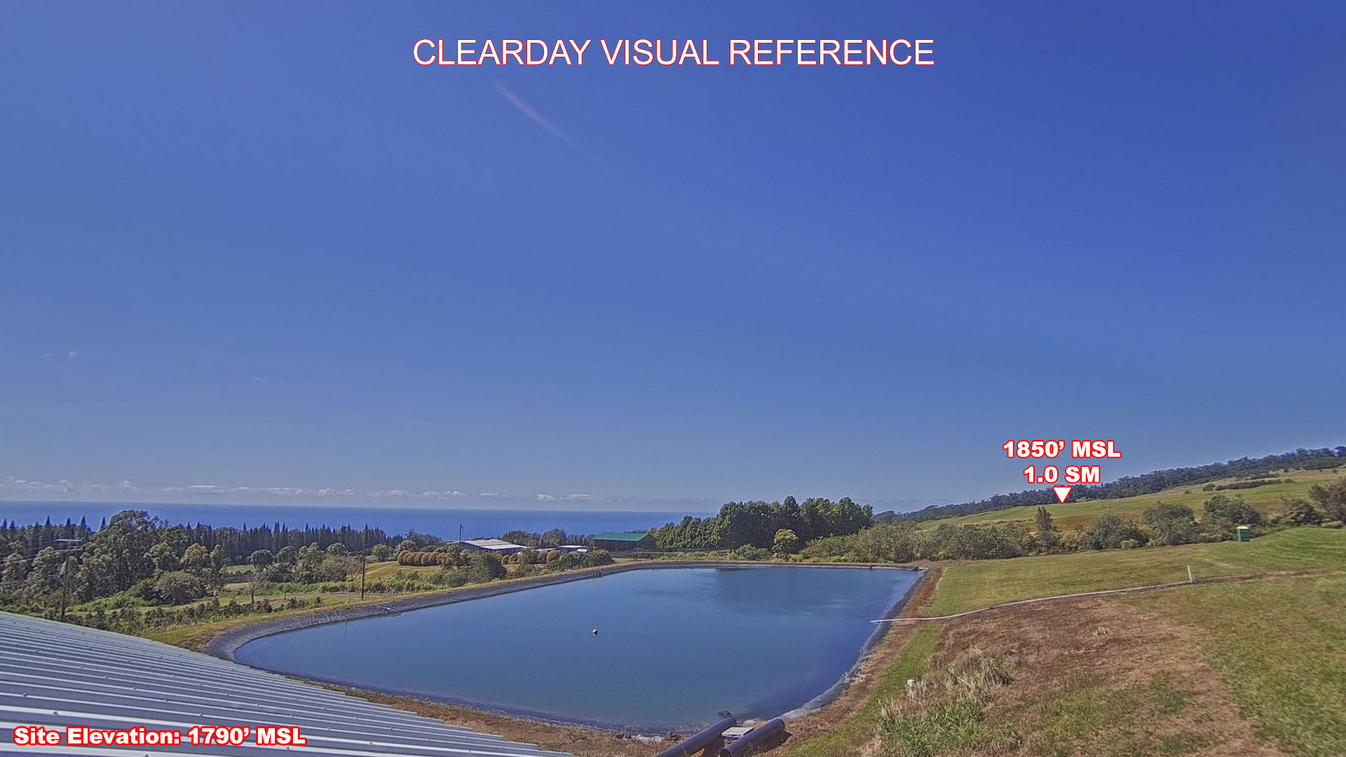 Pahala, South view on a clear day