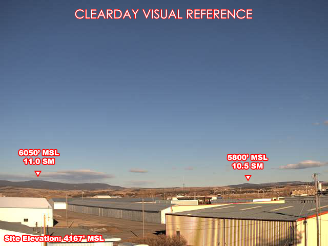 Lewistown Airport, NorthEast view on a clear day
