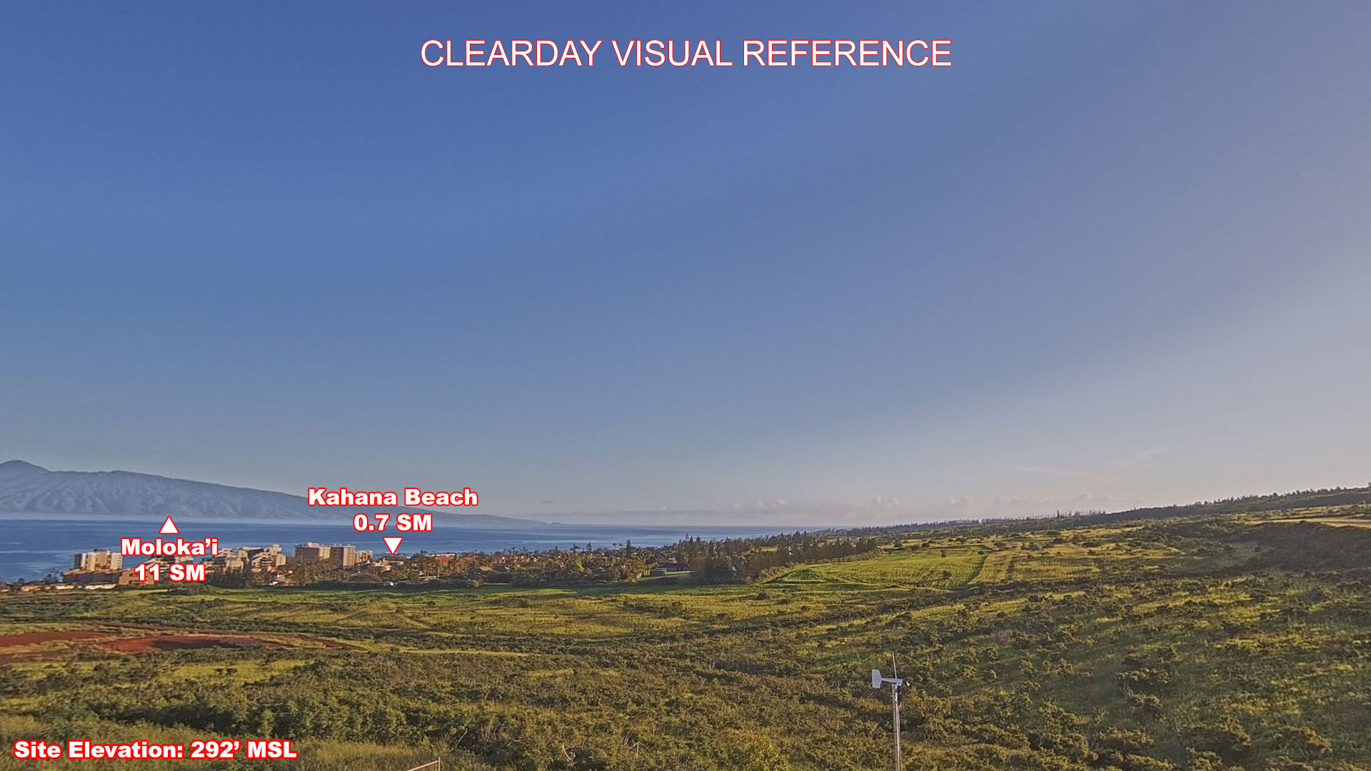 Kapalua, North view on a clear day