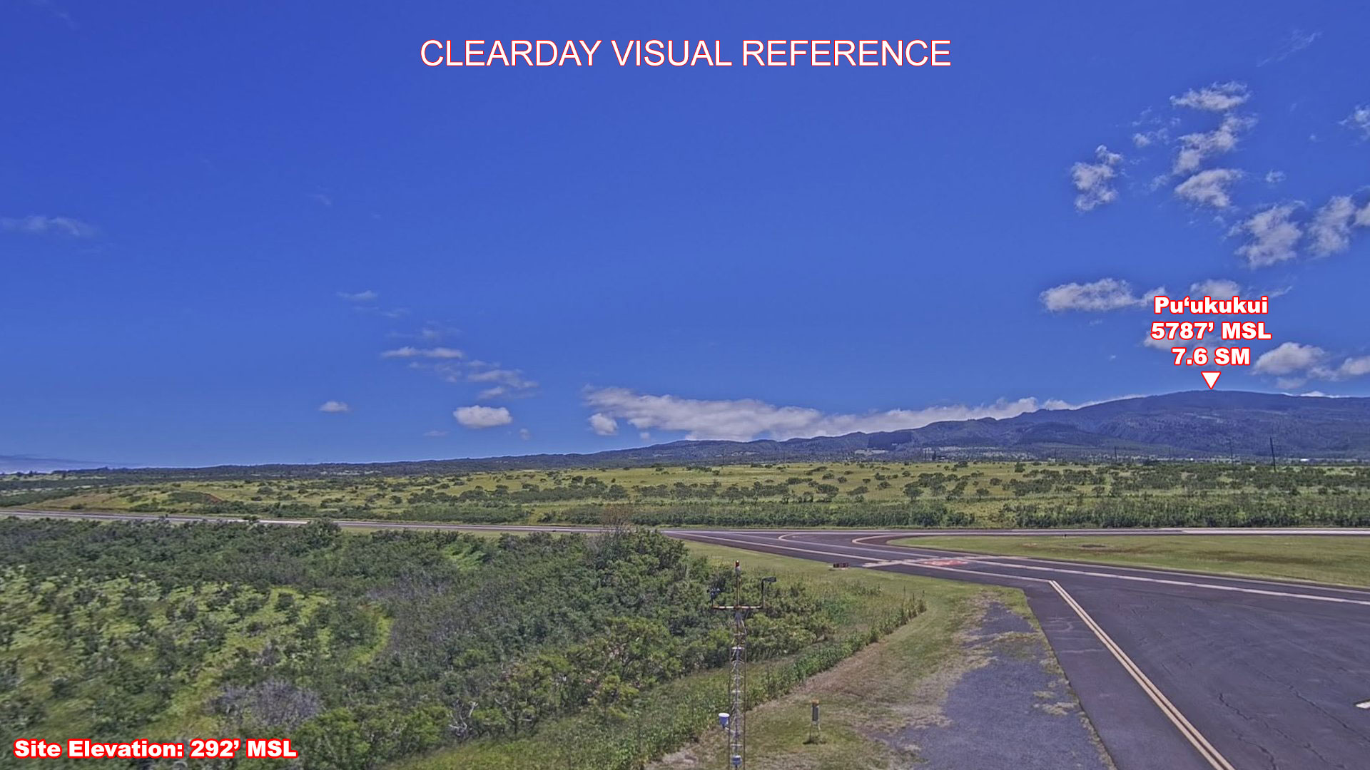 Kapalua, East view on a clear day