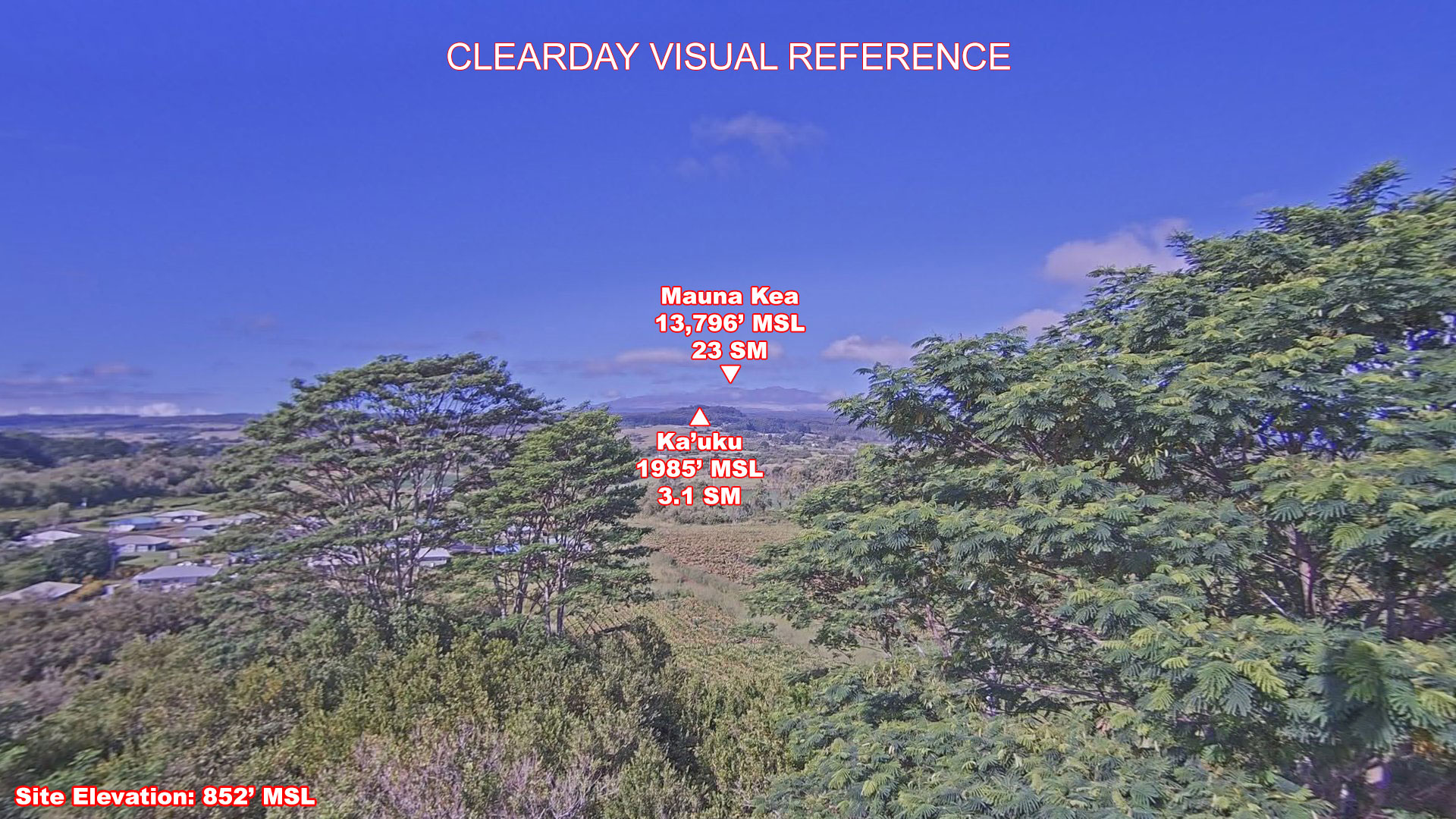 Laupahoehoe, West view on a clear day
