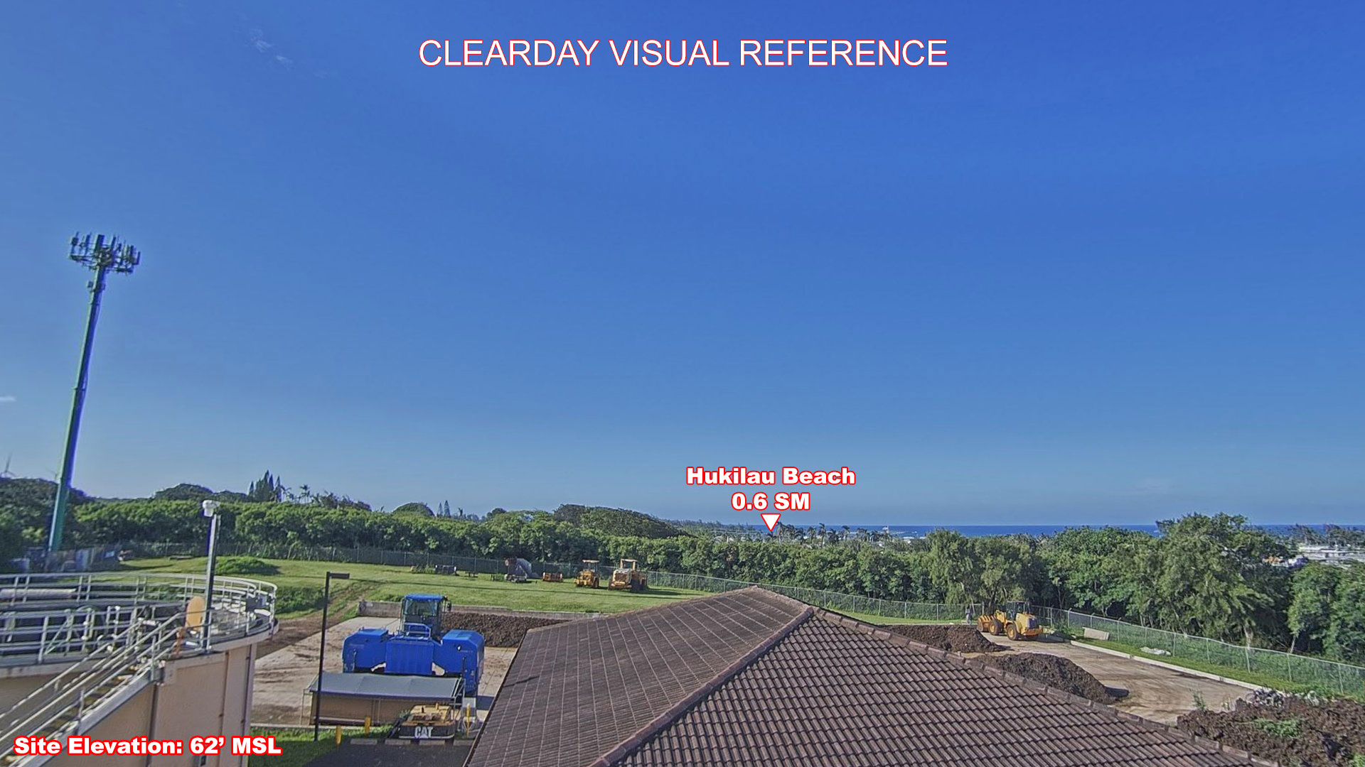 Laie, North view on a clear day