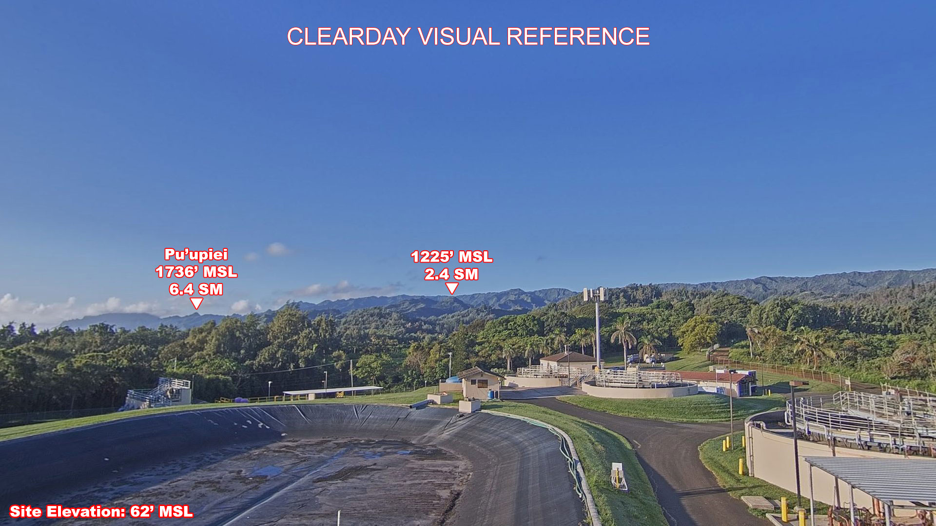 Laie, South view on a clear day