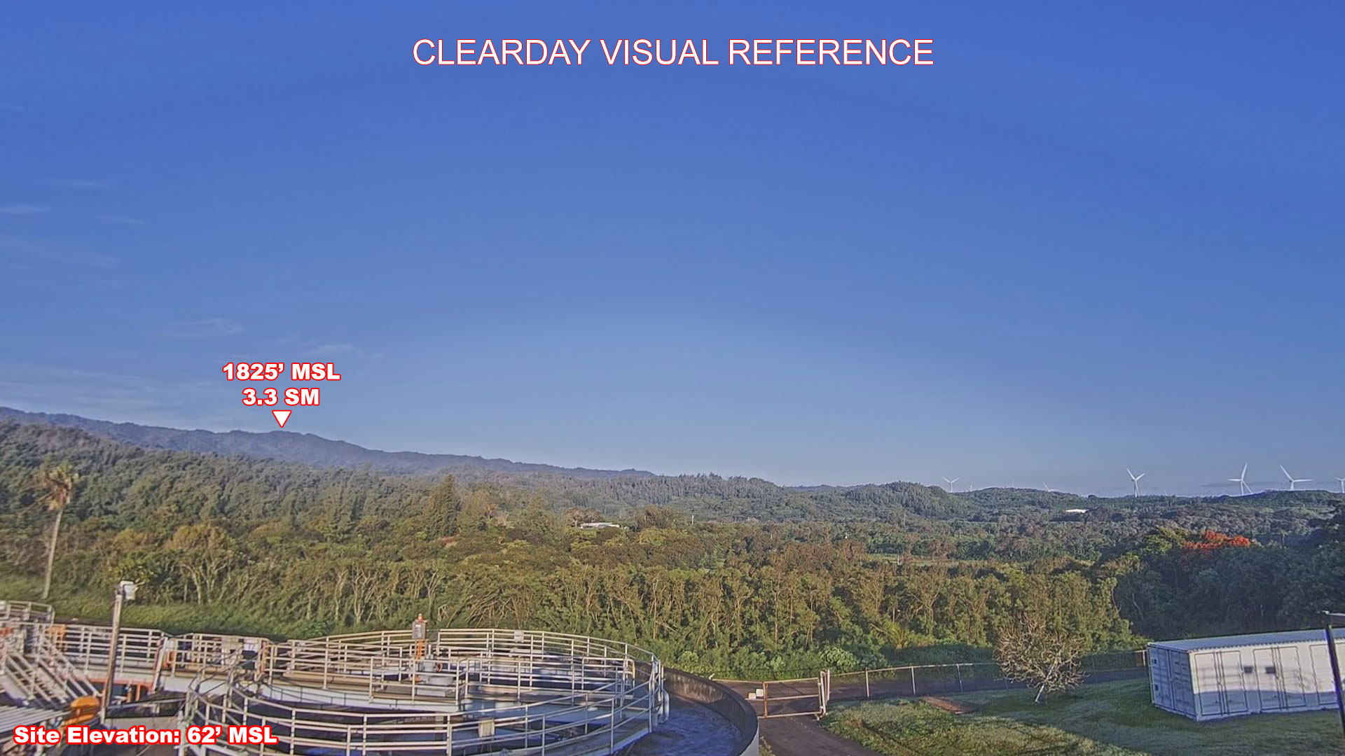 Laie, West view on a clear day