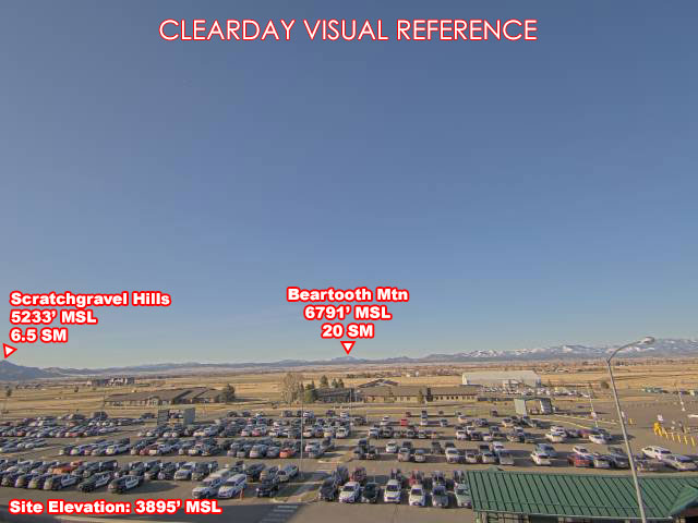 Helena Airport, North view on a clear day